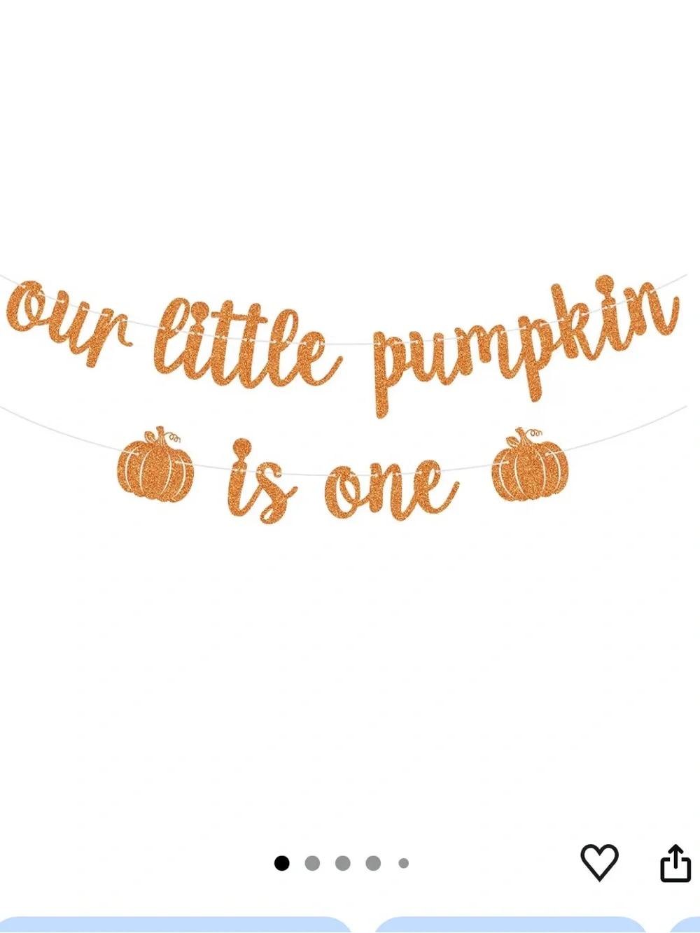 Our Little Pumpkin Floral First Birthday Lot (backdrop, banner, cupcake toppers)